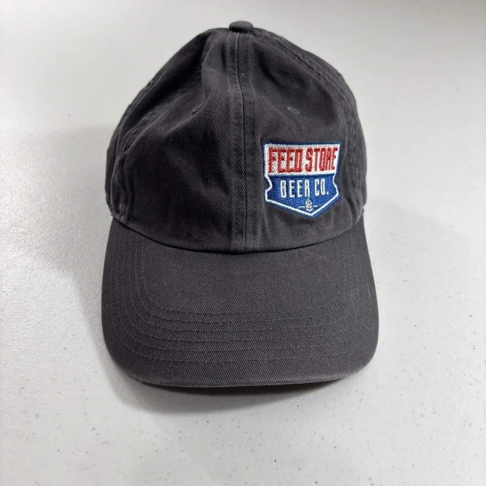 RARE Feed Store Beer Co Brewery Dad Hat Cap Bloomfield Indiana Grey Richardson